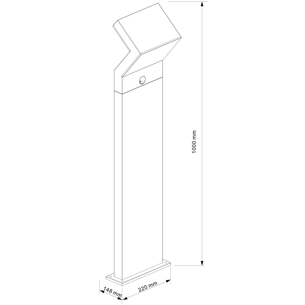 Deko-Light Taygeta 1000 Motion 18W dunkelgrau