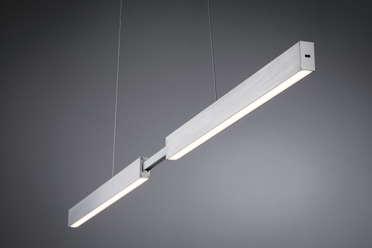 Paulmann LED Pendelleuchte Aptare Touchless Sensor 2700K 2050lm / 2050lm 2x16,5W Alu gebürstet dimmbar