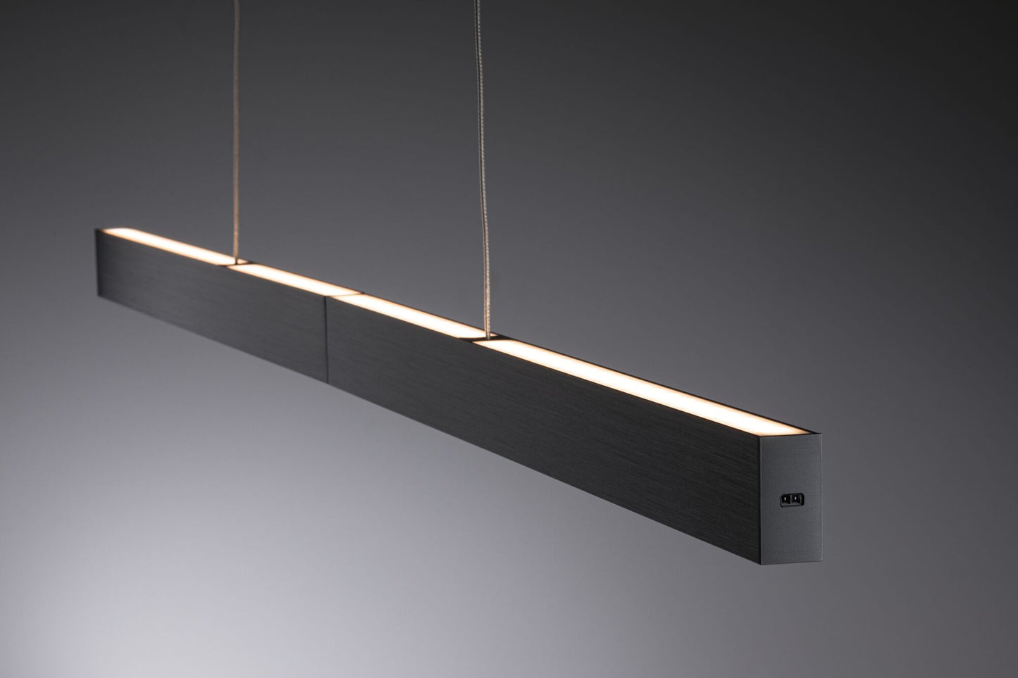 Paulmann LED Pendelleuchte Aptare Touchless Sensor 2700K 2050lm / 2050lm 2x16,5W Schwarz gebürstet dimmbar
