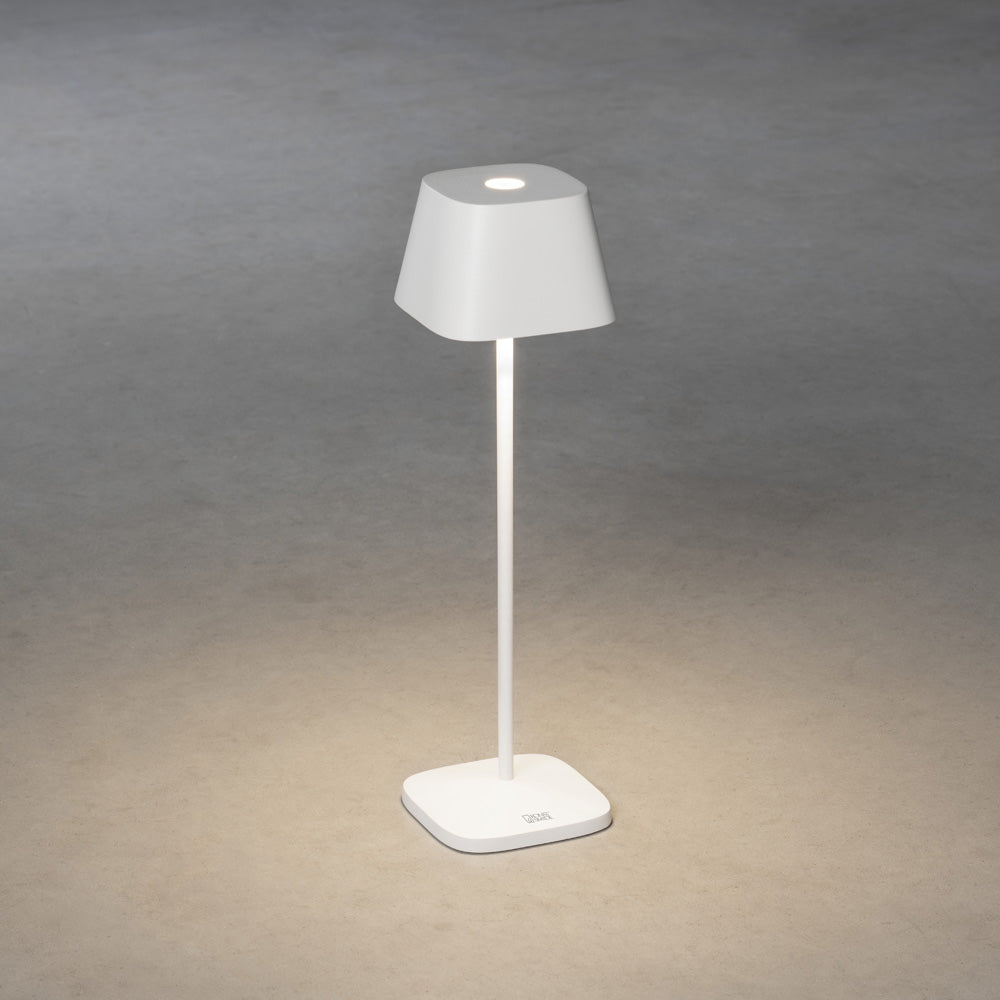 Konstsmide Capri LED USB-Tischleuchte weiss, Farbtemperatur, dimmbar