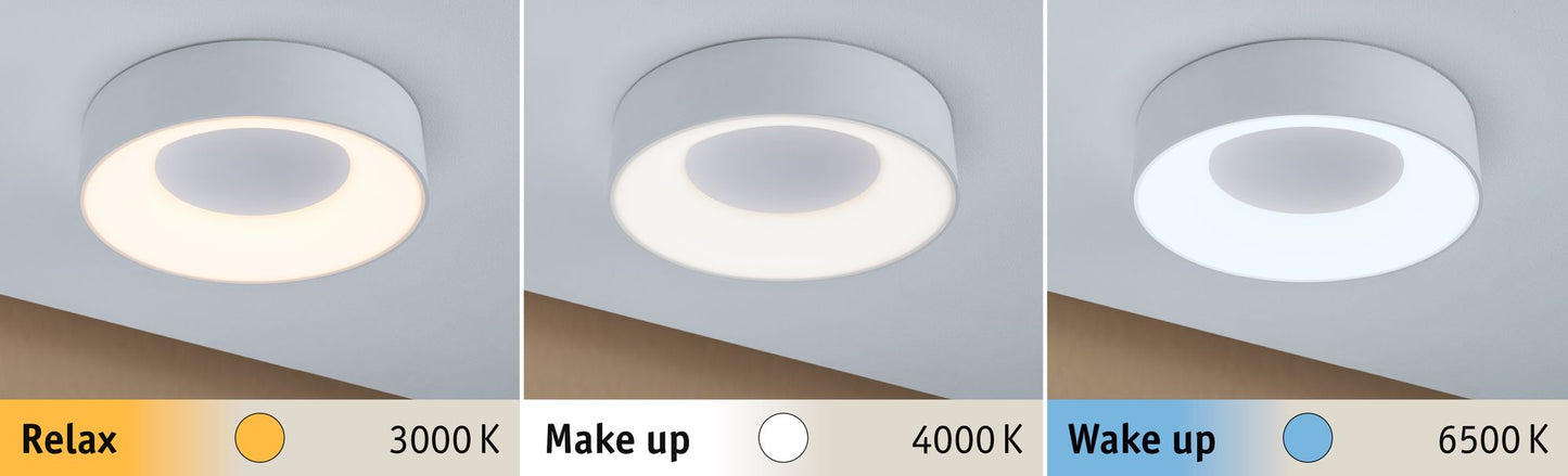 Paulmann WallCeiling HomeSpa Casca IP44 WhiteSw Deckenl LED 1x16W 300mm Ws 230V Met/Kst
