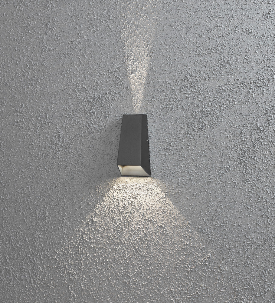 Konstsmide Wandleuchte Imola Aluminium, antrazith, HighPower LED