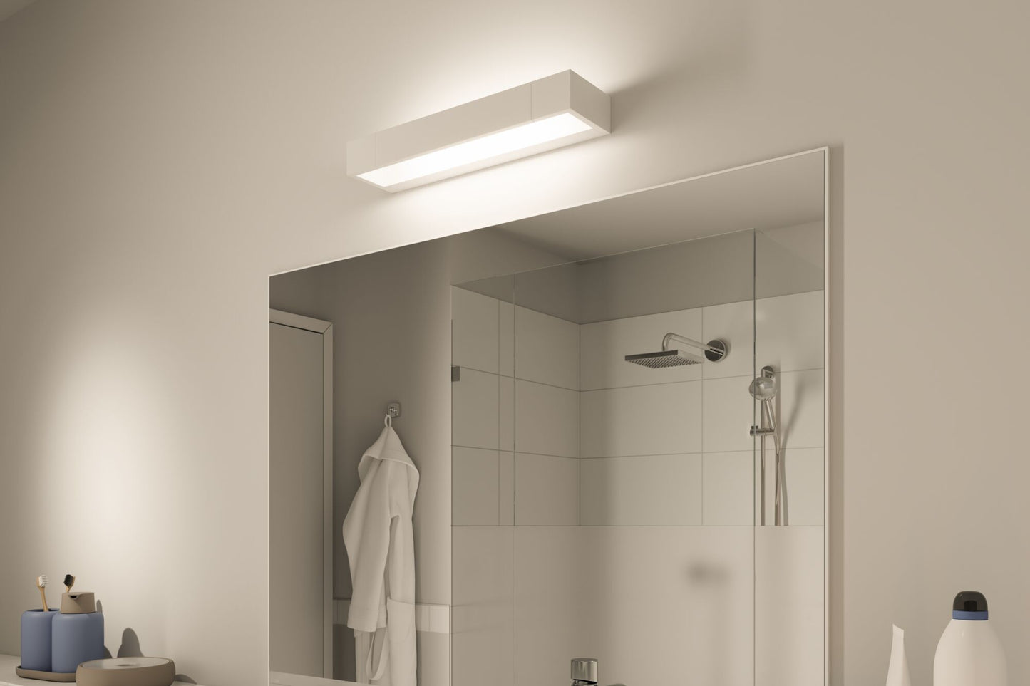 Paulmann LED Wandleuchte Lucille IP44 2700K 800lm 230V 11,5W dimmbar Weiß