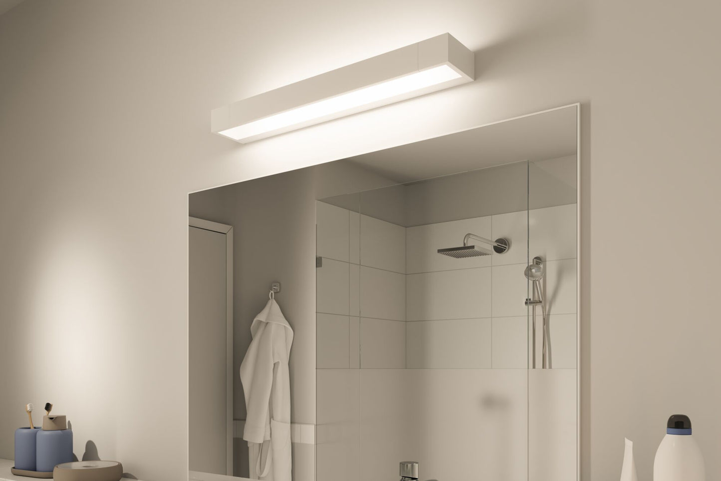 Paulmann LED Wandleuchte Lucille IP44 2700K 1500lm 230V 18W dimmbar Weiß