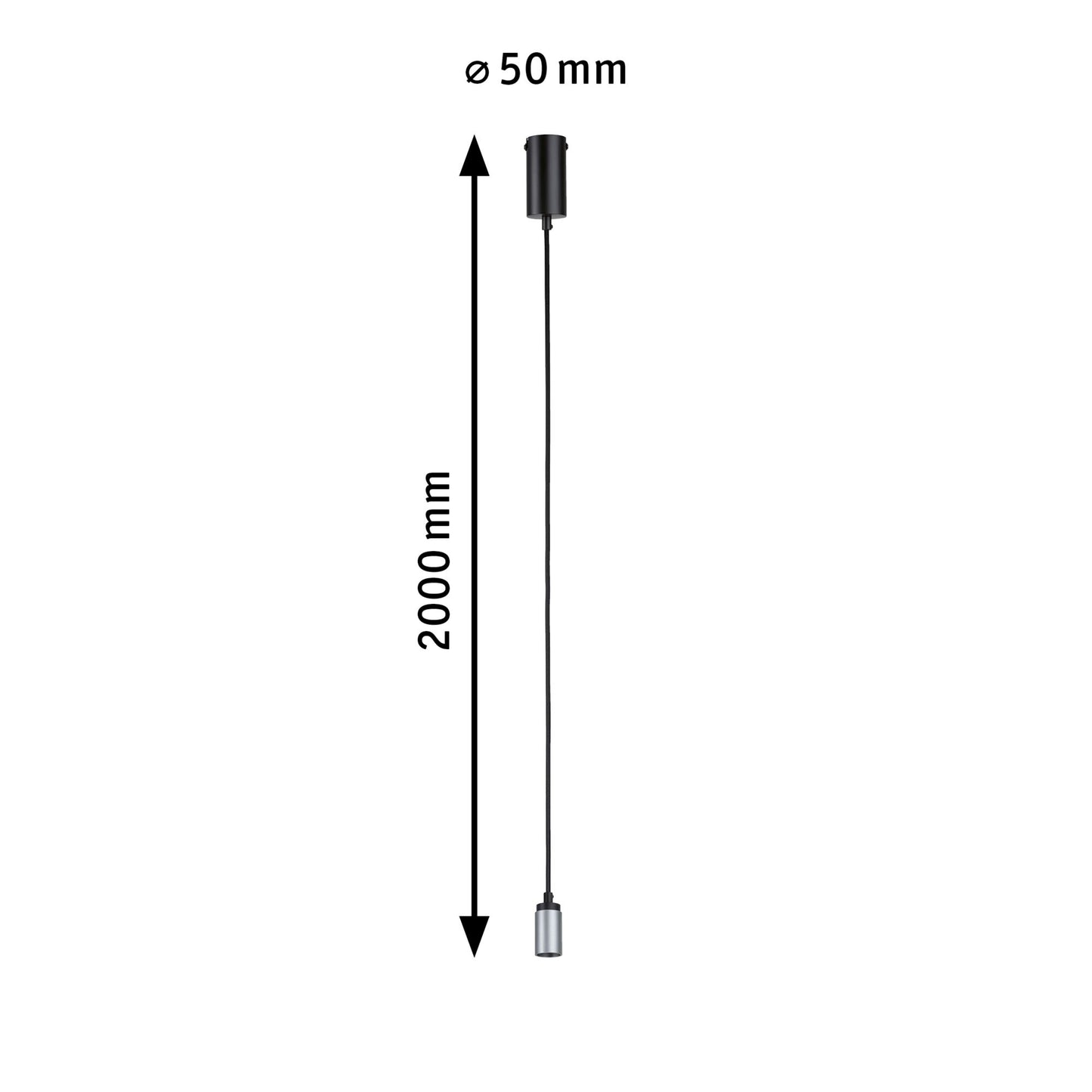 Paulmann Neordic Pendelleuchte Runa GU10 max. 20W Schwarz,Anthrazit