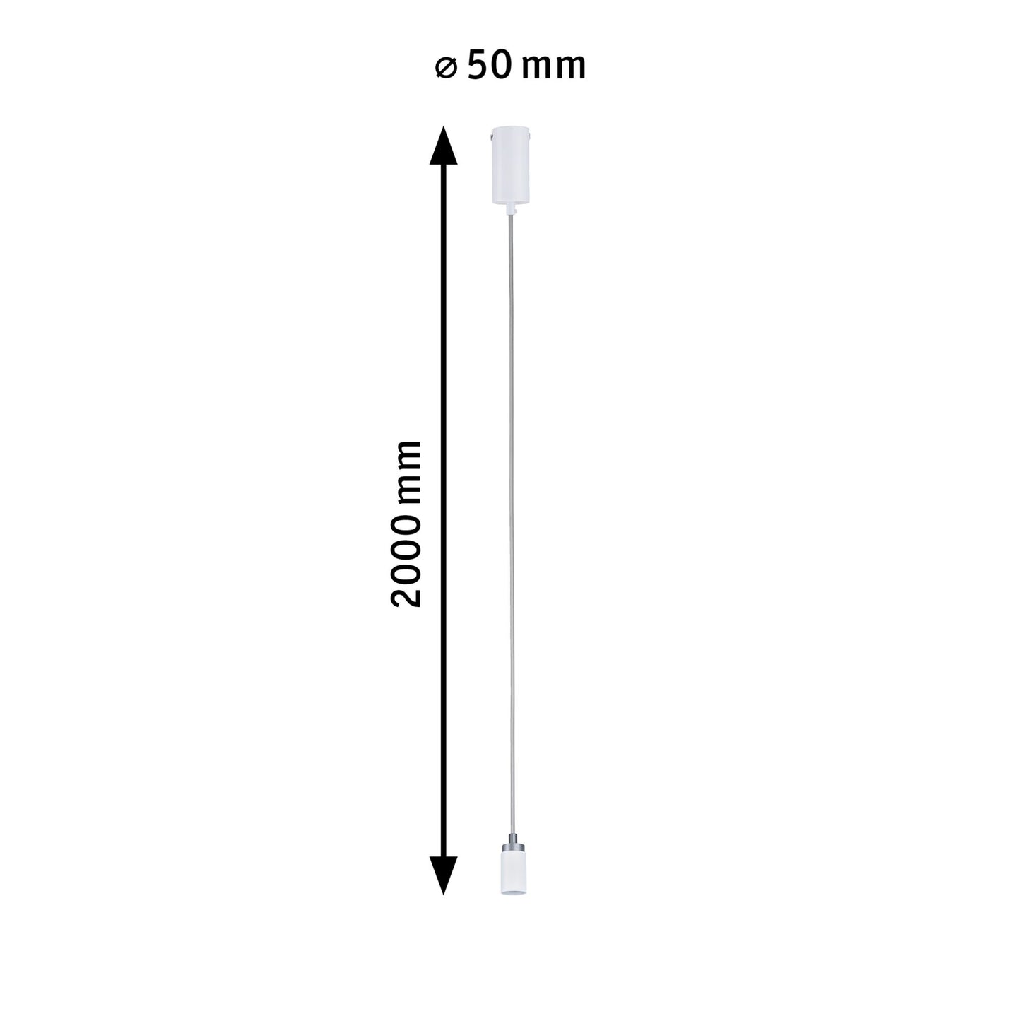 Paulmann Neordic Pendelleuchte Runa GU10 max. 20W Weiß,Grau
