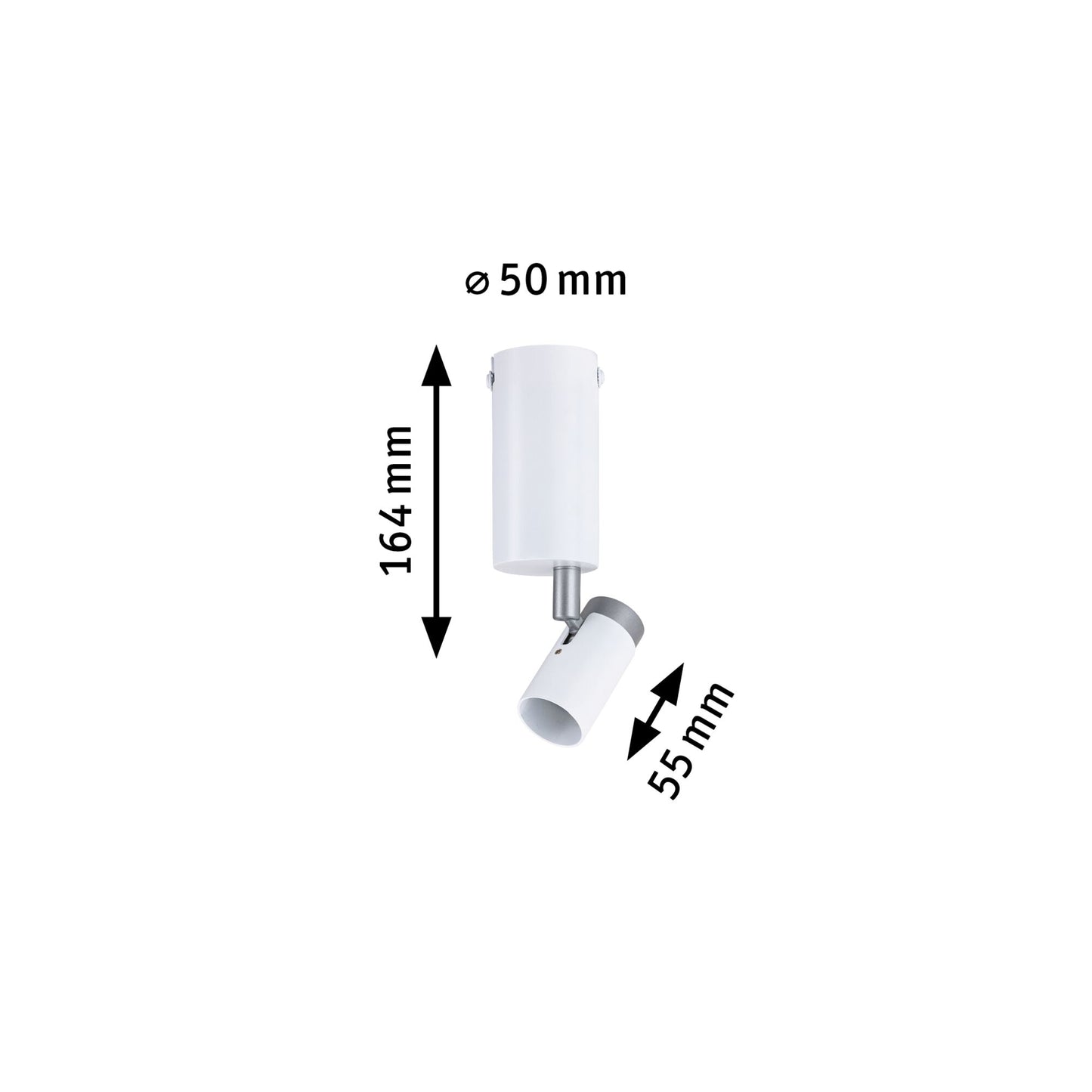 Paulmann Neordic Wand-/Deckenleuchte Runa GU10 230V max. 20W Weiß,Grau