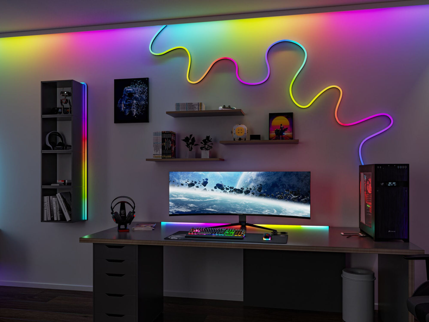Paulmann EntertainLED LED Schlauch Black Neon 5m 12W 96 LEDs/m RGB+ 24VA