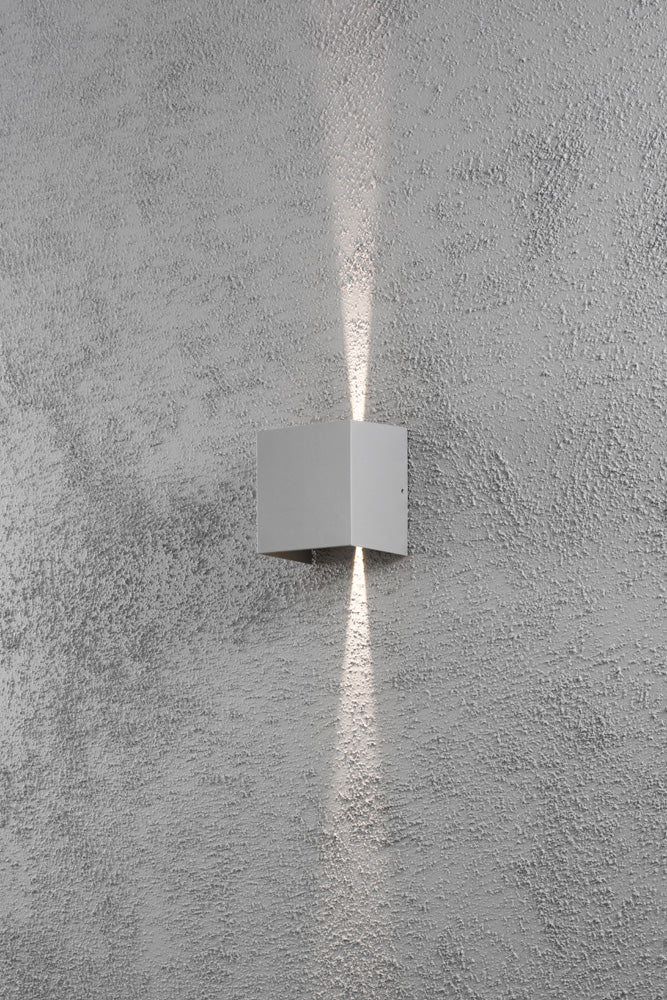 Konstsmide Wandleuchte Cremona High Power LED silbergrau
