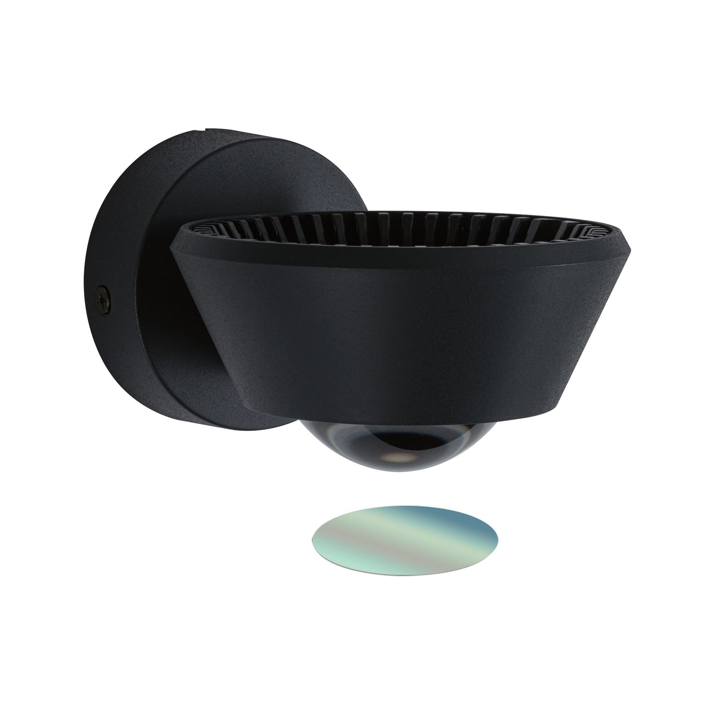 Paulmann LED Wandleuchte Sabik IP44 1x9W Schwarz ohne Leuchtmittel