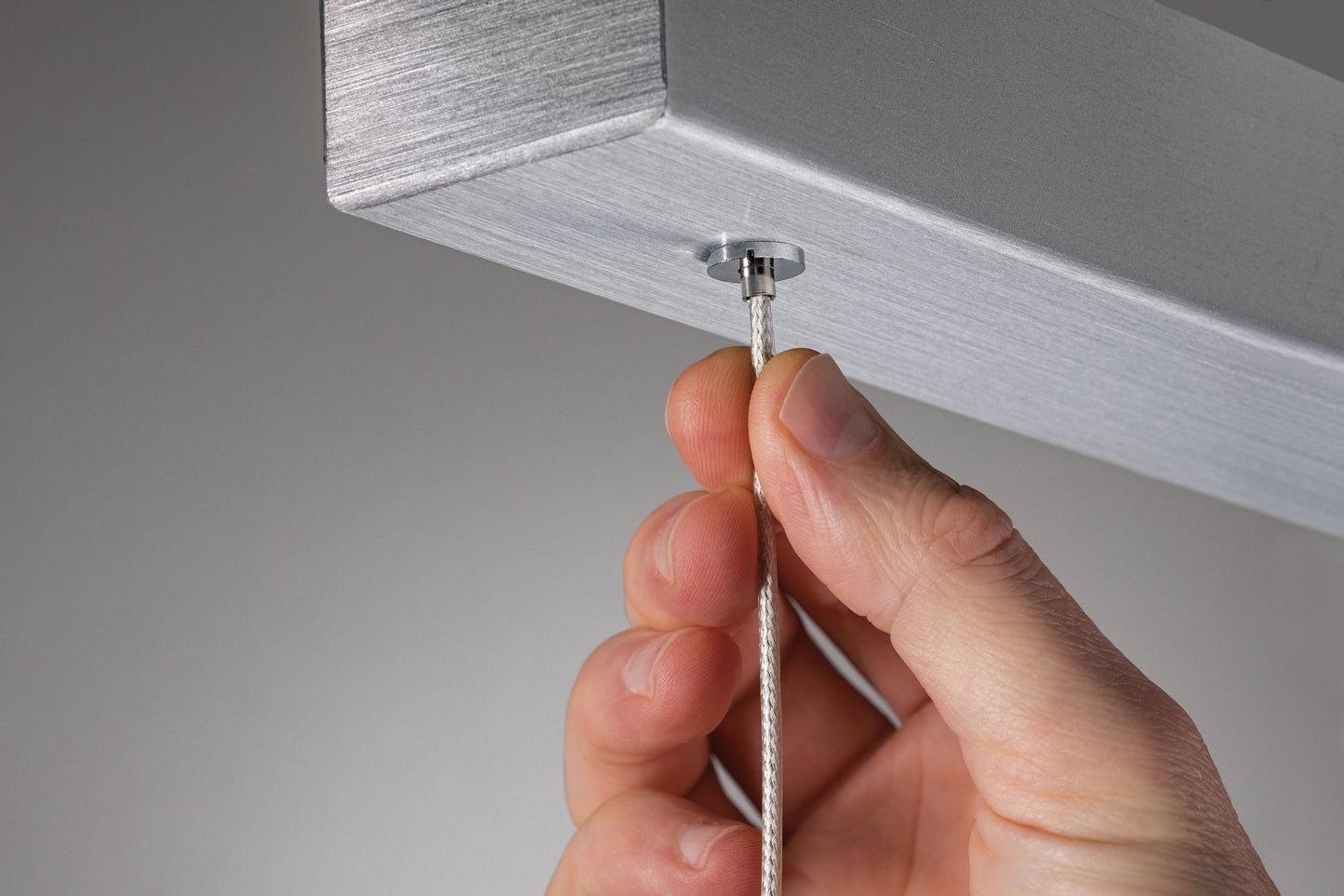 Paulmann Smart Home Zigbee LED Pendelleuchte Aptare incl. Fernbedienung Gent 18W Dimmbar Alu gebürstet Metall