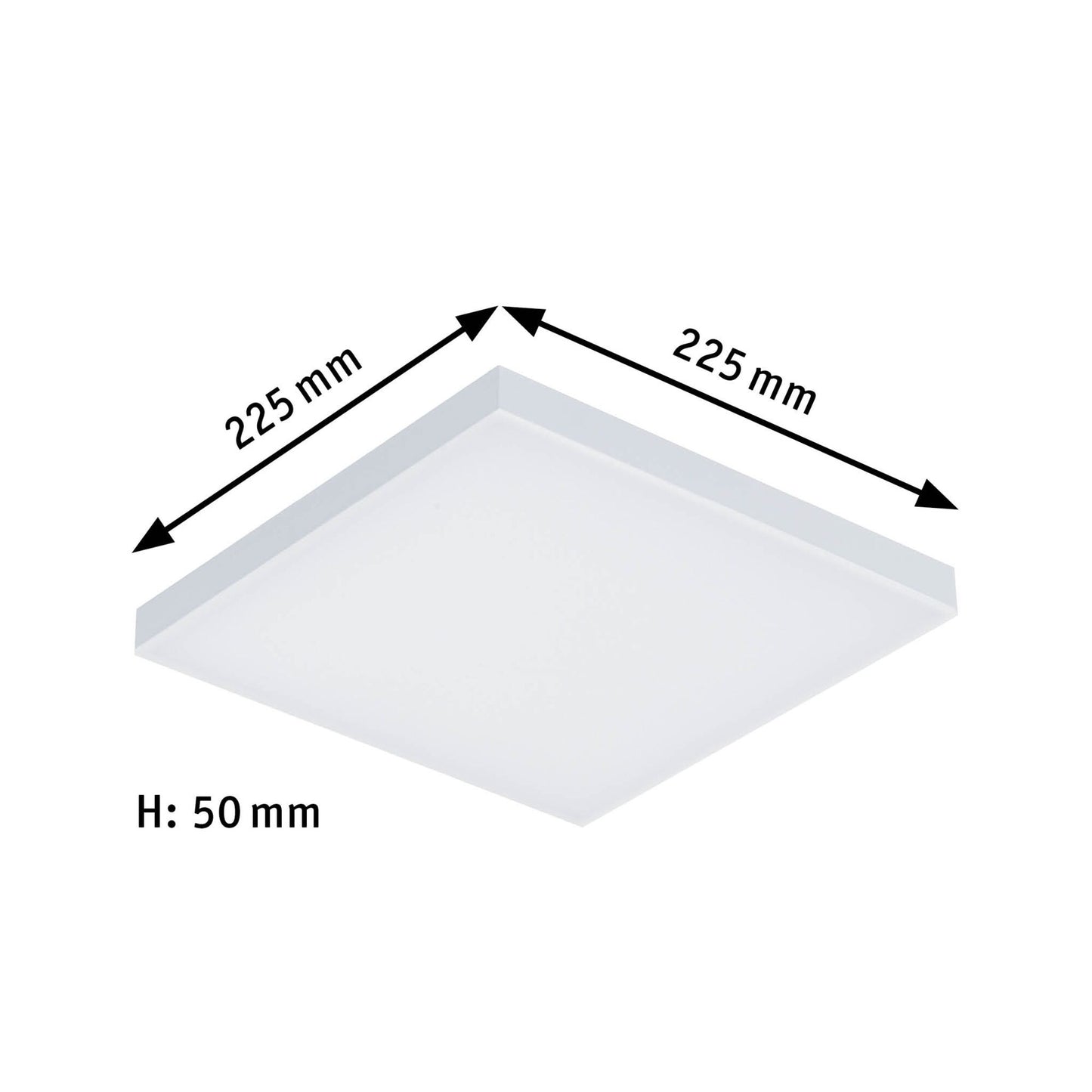 Paulmann LED Panel Velora 3-Stufen-dimmbar 225x225mm 12W 3.000K