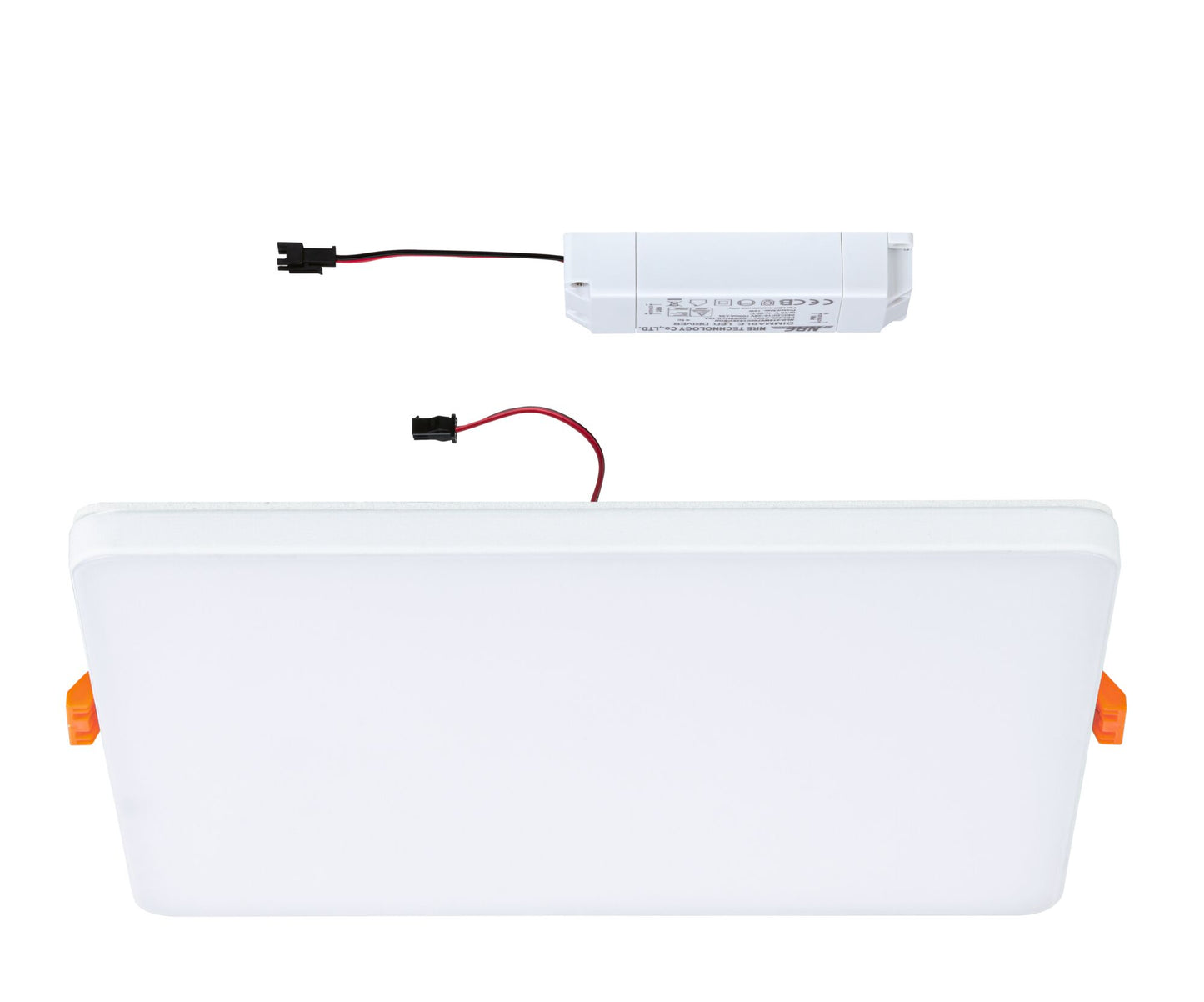 Paulmann VariFit LED Einbaupanel Veluna Edge IP44 eckig 200x200mm 1500lm 3000K Weiß dimmbar