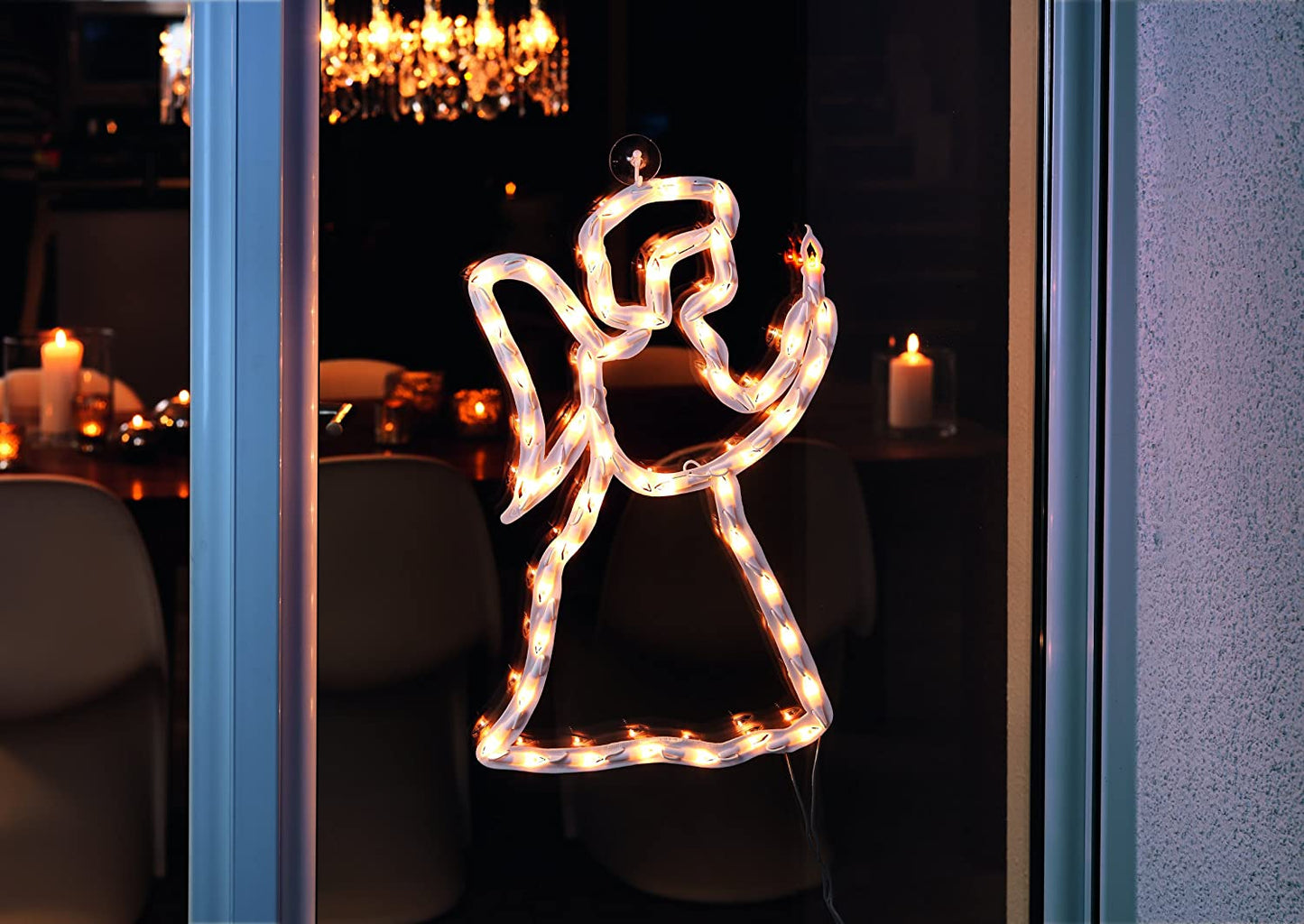 LED Fenstersilhouette Engel 50 ww LED 2173-010