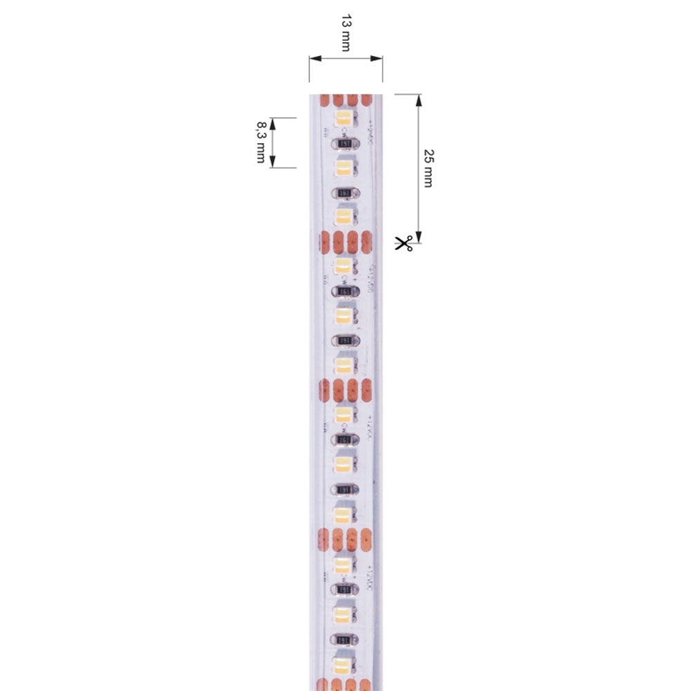 Deko-Light 3528-120-12V-3000K-6500K-5m-Silikon 60W Weiß