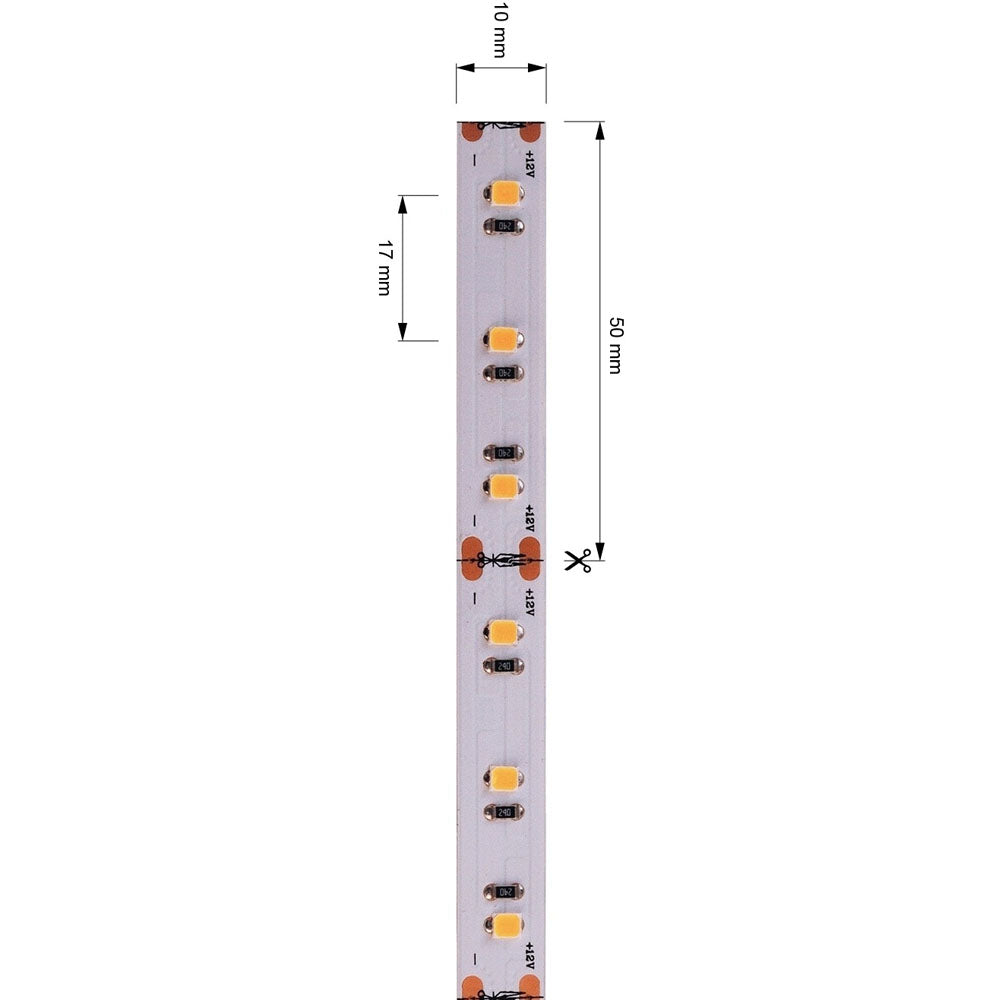 Deko-Light 2835-60-12V-2700K-5m-Silikon 50W Weiß
