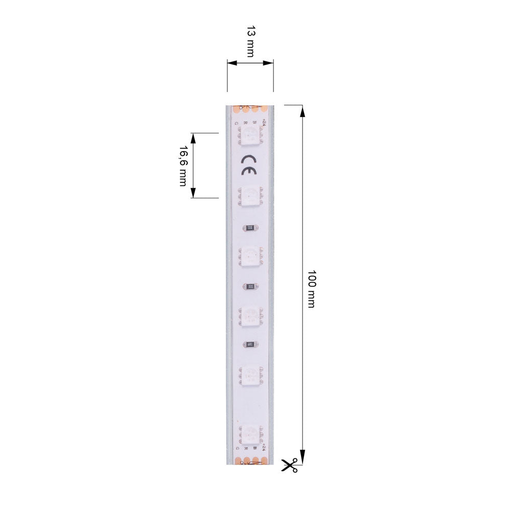 Deko-Light LED-Lichtband 5050 24V 12W/m 400lm/m RGB L: 500cm