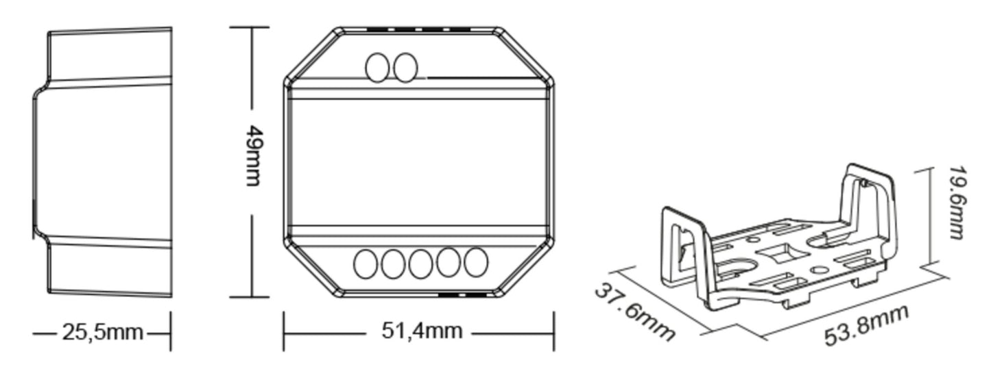 Deko-Light RF-smart, Triac-Dimmer, 230V, 300W, IP20