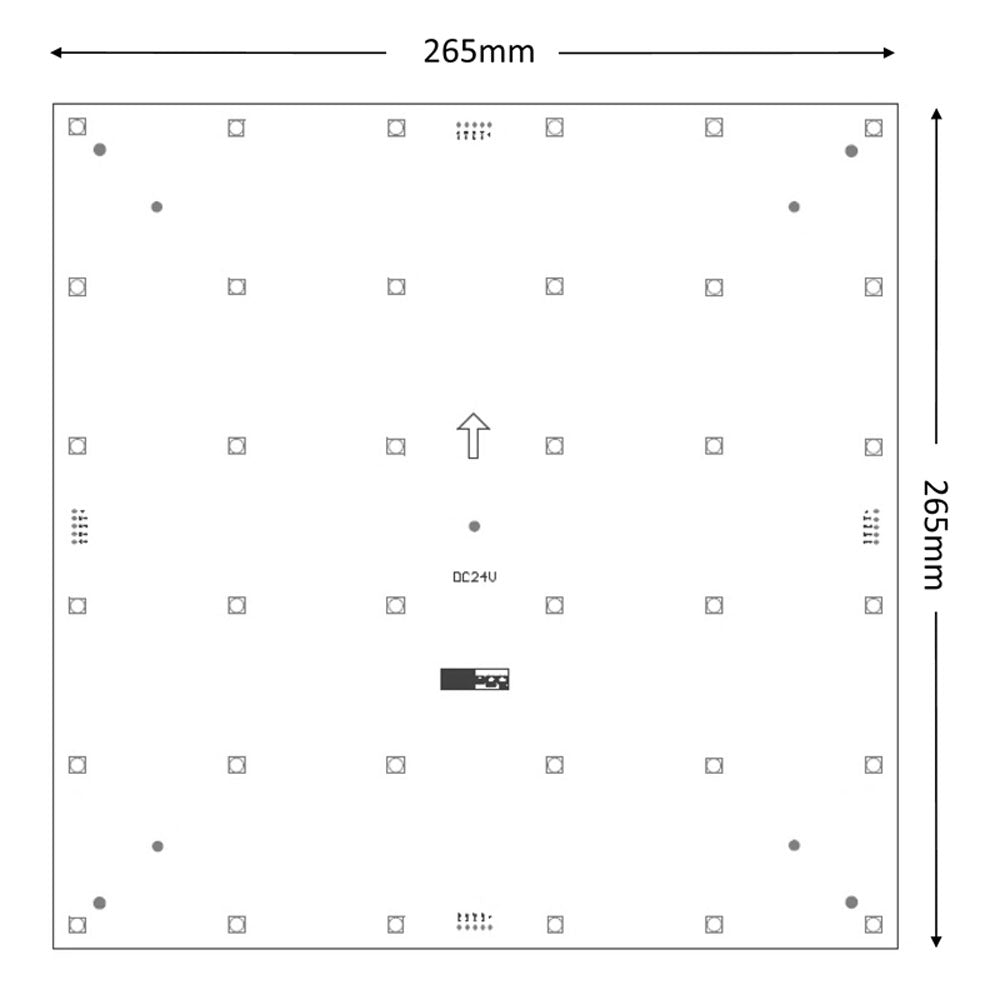 Deko-Light LED-Lichtband Panel II 6x6 5050 RGB + ww 11W 500lm
