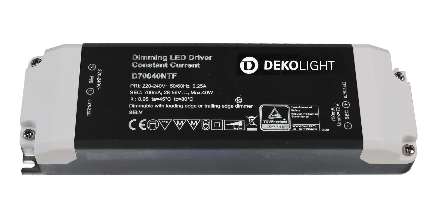 Deko-Light BASIC, DIM, CC, D70040NTF/40W Schwarz