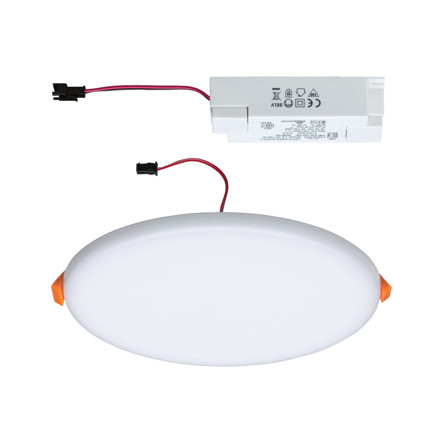 Paulmann EB Panel Veluna VariFit IP44 17,5W 4000K 185mm Kunststoff