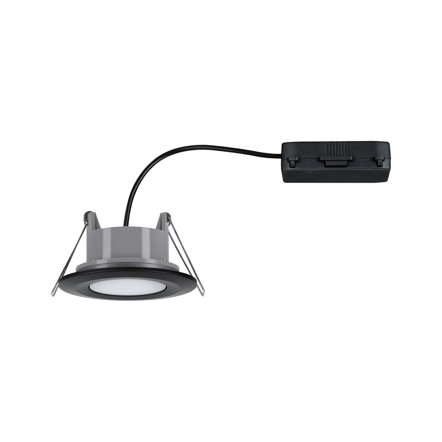Paulmann HomeSpa LED Einbauleuchte Calla schwenkbar IP65 rund 90mm 30° 6W 500lm 230V 4000K Schwarz matt
