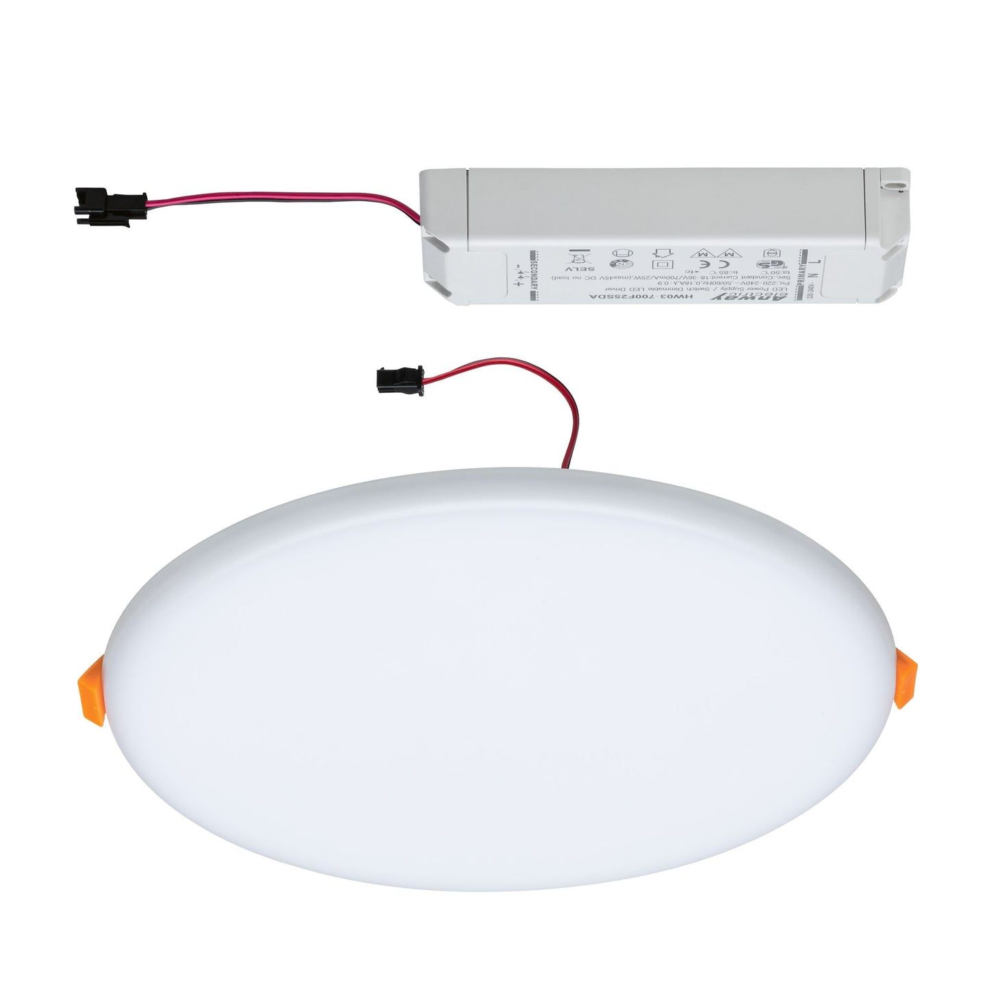 Paulmann EB Panel Veluna VariFit 3000K 3 Step dim IP44 21W 215mm Kst