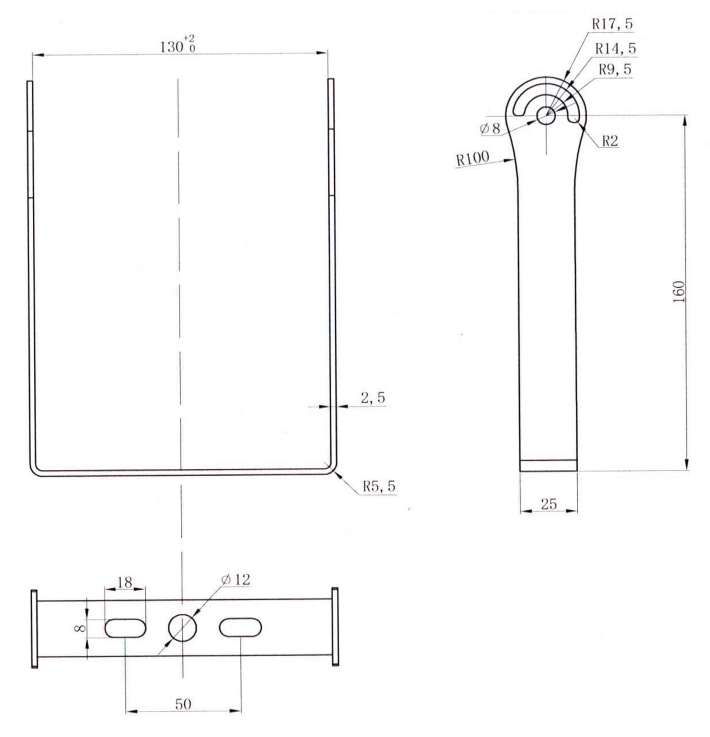 Deko-Light Wand-Montagearm für Vega DALI
