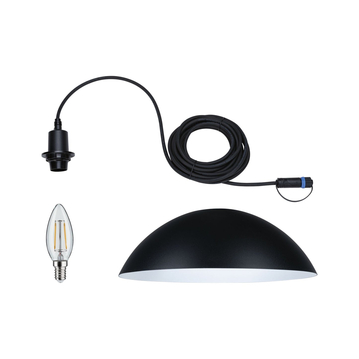 Paulmann Plug & Shine Pendelleuchte Mapalo IP44 3000K 2W Anthrazit