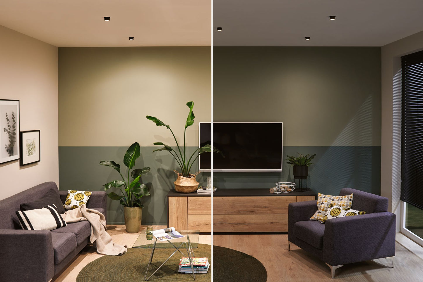 Paulmann Einbauleuchte LED Gil 6W Schwarz matt#Eisen gebürstet IP44 2.700K 3-Stufen-dimmbar