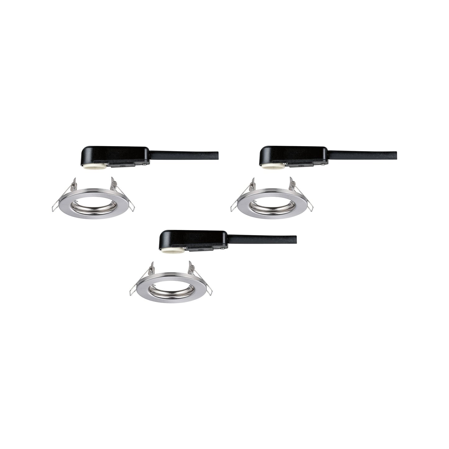 Paulmann EBL Set starr max 3x10W GU10 230V Eisen gebürstet/Metall
