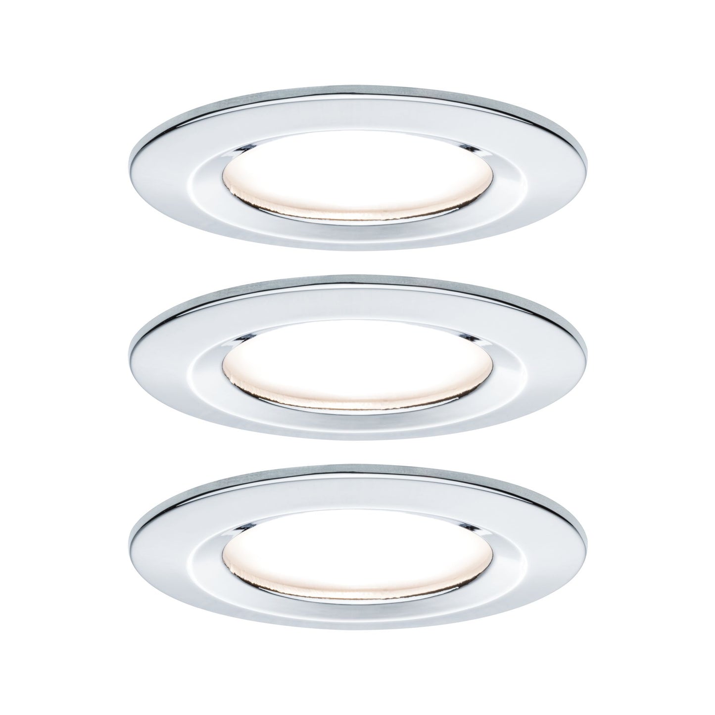 Paulmann EBL Set Nova rd starr LED IP44 3-stepdim 3x6,5W 230V GU10 51mm Chrom/Alu