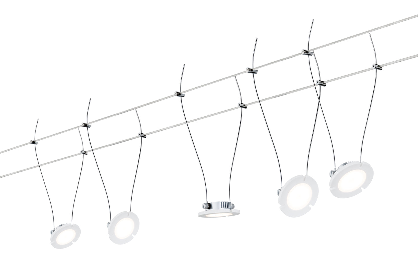 Paulmann Wire Systems DC Set DaisyLED 5x4W Chrom matt 230V/12V DC 30VA Metall