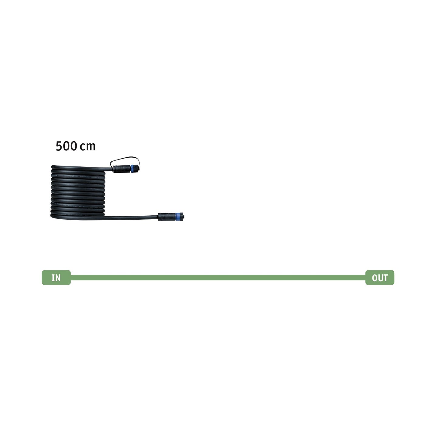 Paulmann Plug & Shine Kabel 5m IP68 Schwarz