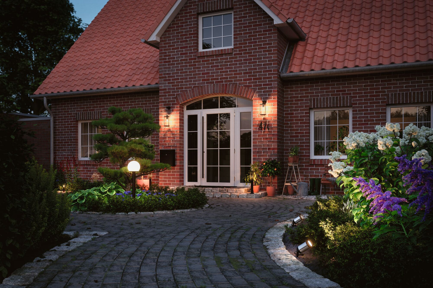 Paulmann House Wandleuchte Klassik kurz E27 Klarglas/Grau