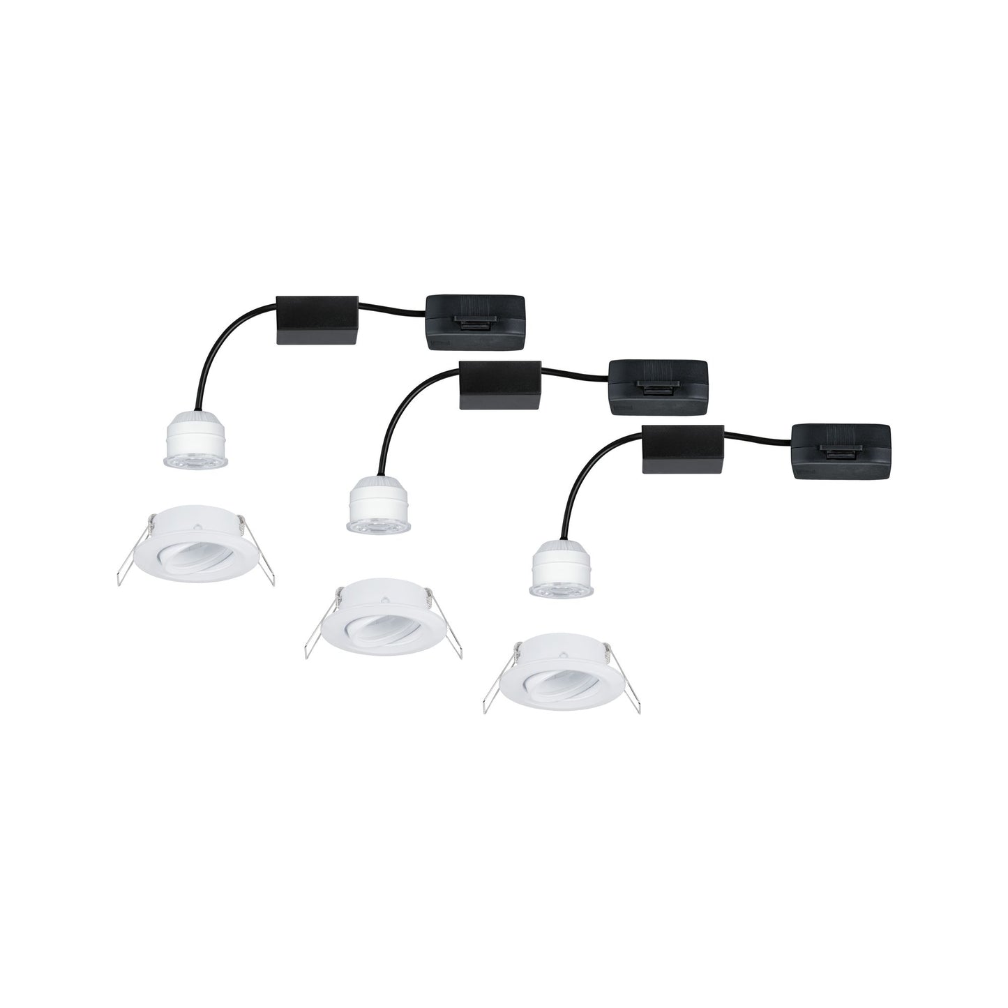 Paulmann EBL Nova mini Coin rund schwenkbar LED 3x4W 310lm Weiß matt/Alu