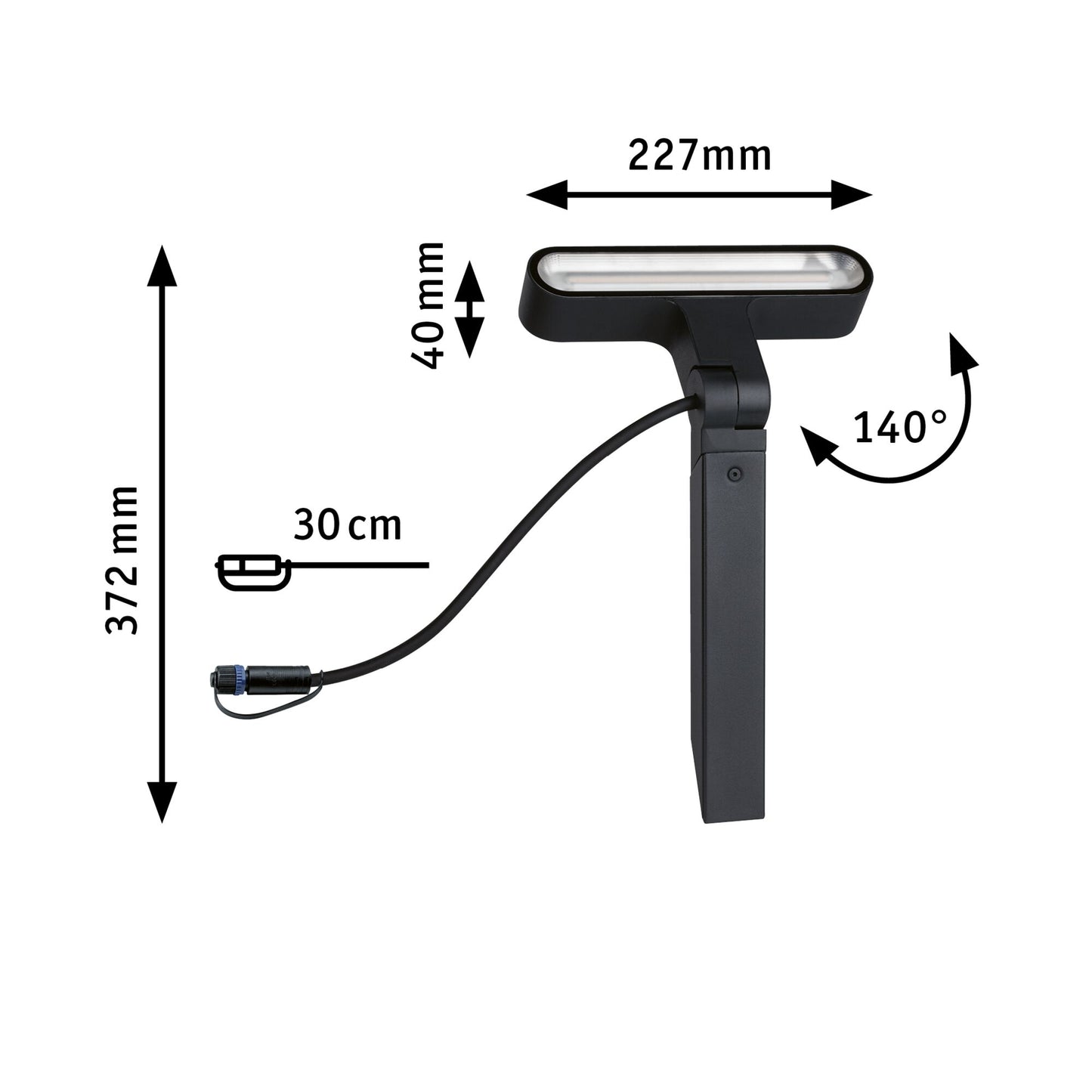Paulmann Plug & Shine LED Spot Ito IP65 3000K 6W Anthrazit