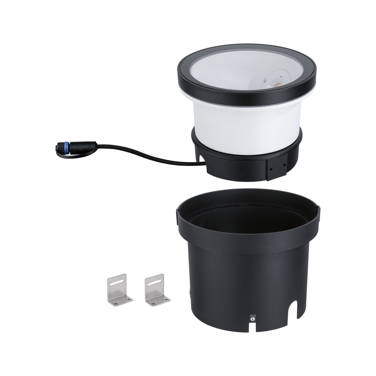 Paulmann Plug & Shine LED Wandfluter Ocos IP67 3000K 6,1W Anthrazit