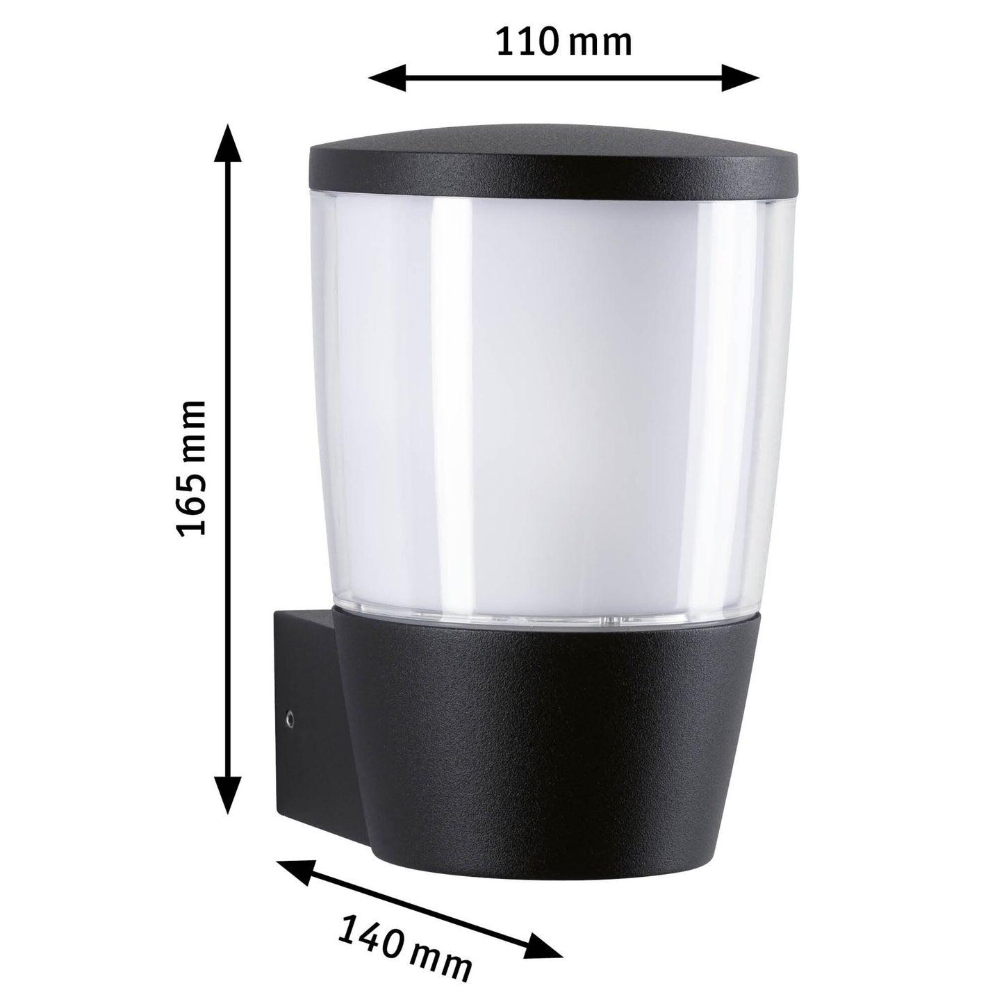 Paulmann LED Außenwandleuchte Bako seewasserresistent IP44 110x140mm max. 20W 230V Anthrazit Aluminium