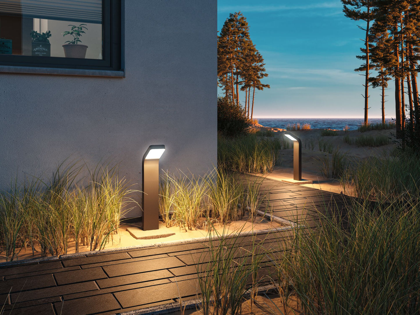 Paulmann LED Pollerleuchte Kulma IP44 500mm 3000K 7,5W 520lm 230V Anthrazit Aluminium