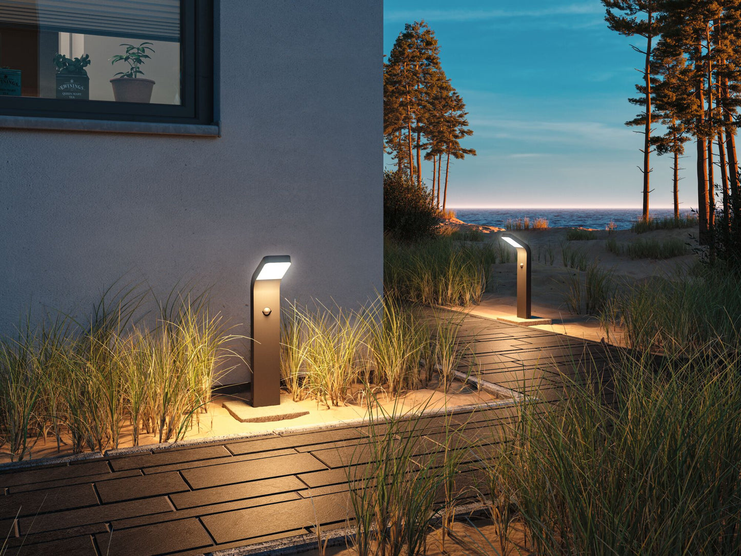 Paulmann LED Pollerleuchte Kulma IP44 500mm 3000K 7,5W 500lm 230V Anthrazit Aluminium