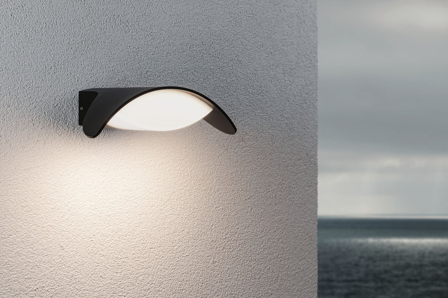 Paulmann LED Außenwandleuchte Mesana IP44 66mm 3000K 12W 800lm 230V Anthrazit Aluminium