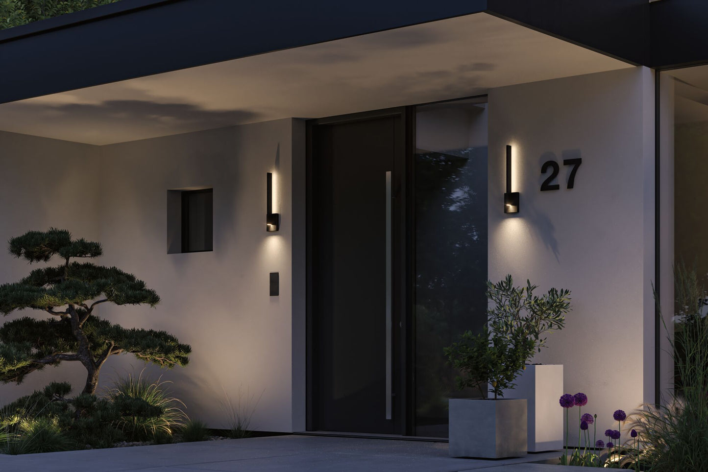 Paulmann LED Außenwandleuchte Levka IP44 485mm 3000K 13,5W 110lm 230V Anthrazit Aluminium