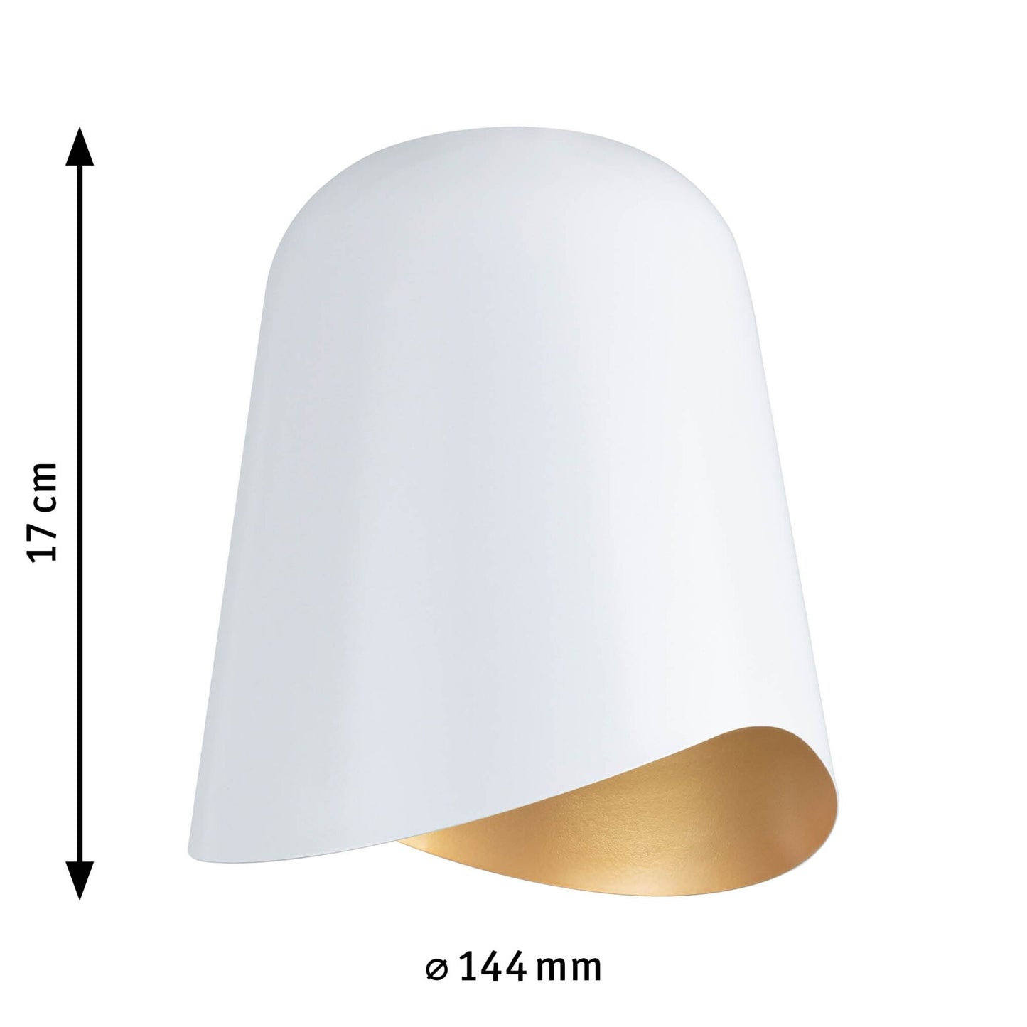 Paulmann URail Schirm Alvaro DecoSystems 144mm Weiß#Gold matt