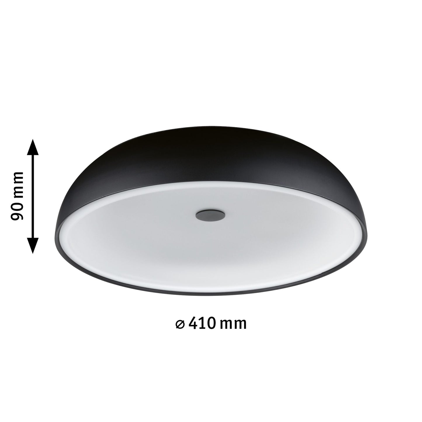 Paulmann LED Deckenleuchte Jaron 3-Step-Dim 2700K 1900lm 230V 26,5W dimmbar Schwarz matt