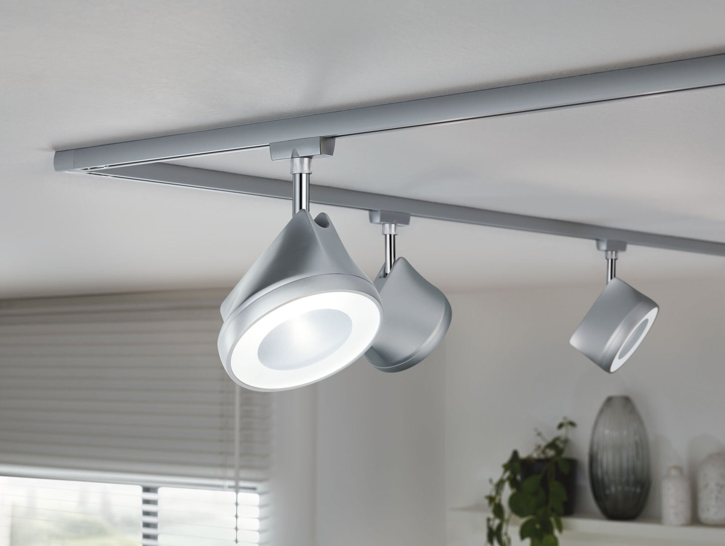 Paulmann URail Spot Arena 15W Weiß/Chrom dimmbar 4000K Metall/Kunststoff dimmbar
