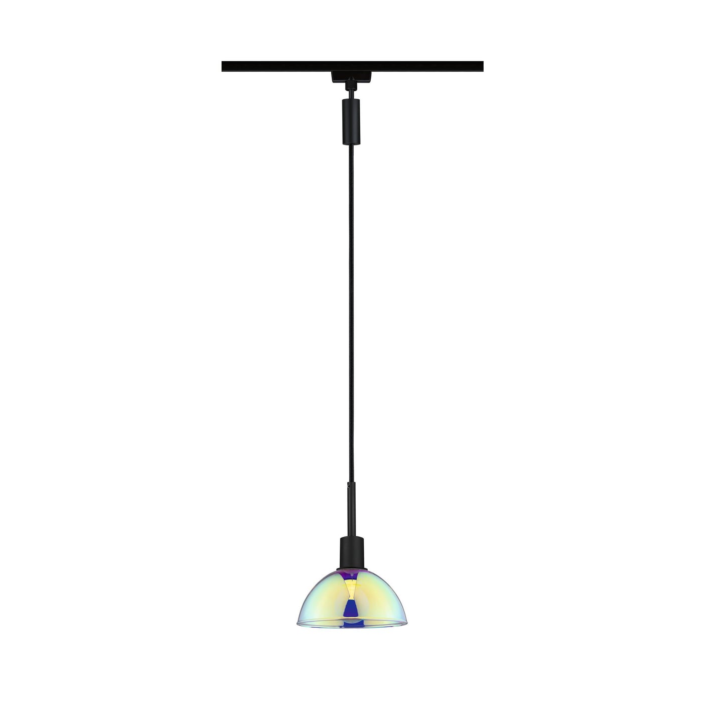 Paulmann URail Pendel Sarrasani max 20W E14 Schw matt/Dicro 230V Metall Glas