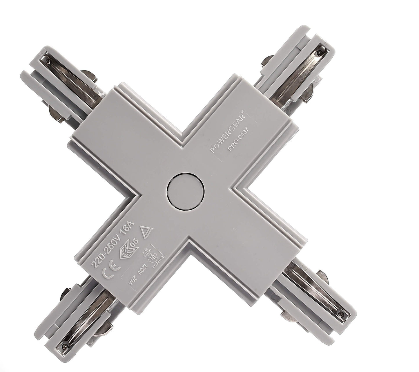 Deko-Light D Line X-Verbinder links-links-rechts-rechts Fenstergrau RAL 7040