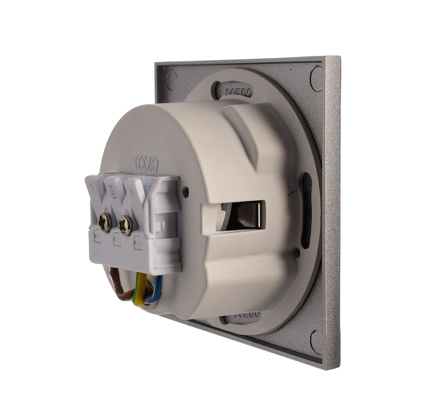Deko-Light Abdeckung eckig grau Stufe für Alwaid Weißaluminium RAL 9006