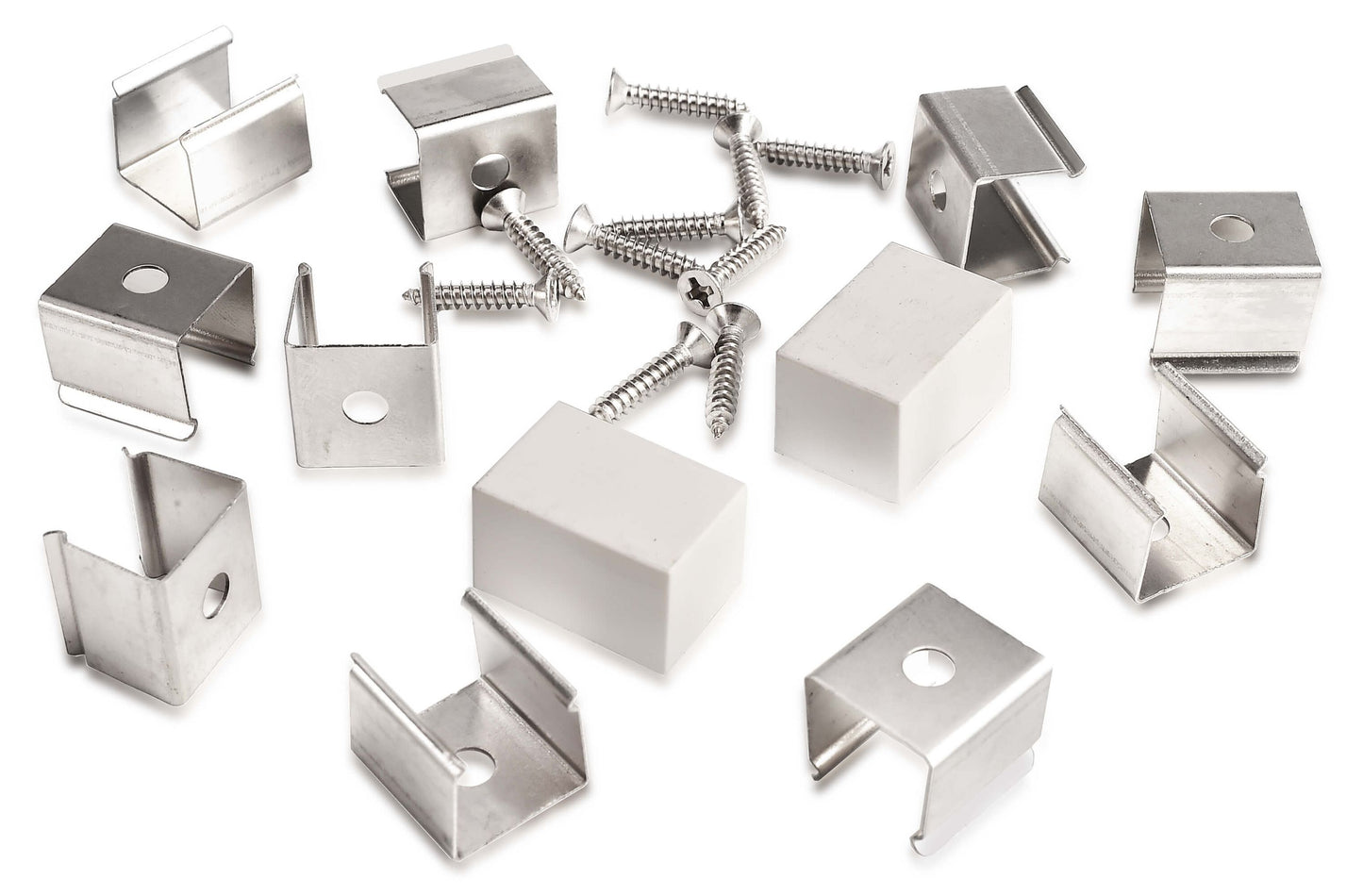 Deko-Light Montageset für D Flex Line 12,0 x 20,0 mm Silber